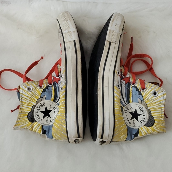 Converse collaborate TM&DC comics Superman shoes size 7.5 - Picture 7 of 15